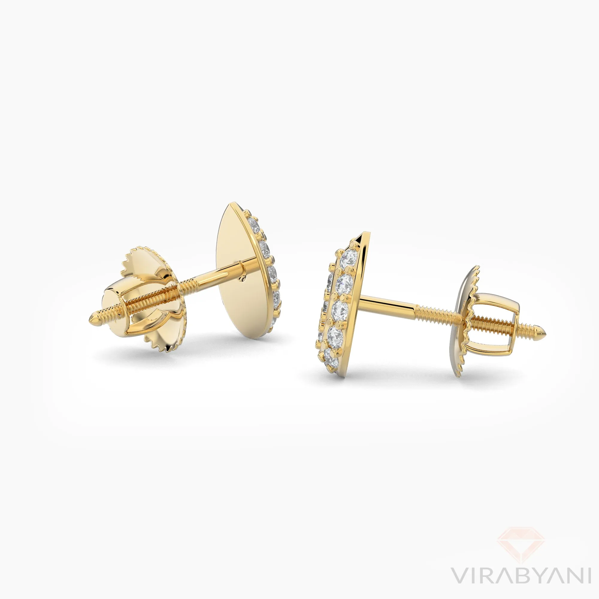 Pear Shaped AMoré Pavé Stud Earrings With 0.22 ct. Diamonds
