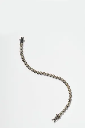 Petite Dot Tennis Bracelet - Pyrite