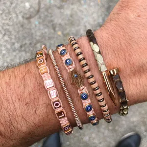 Pink Bracelets with 18K Rose Gold Combination