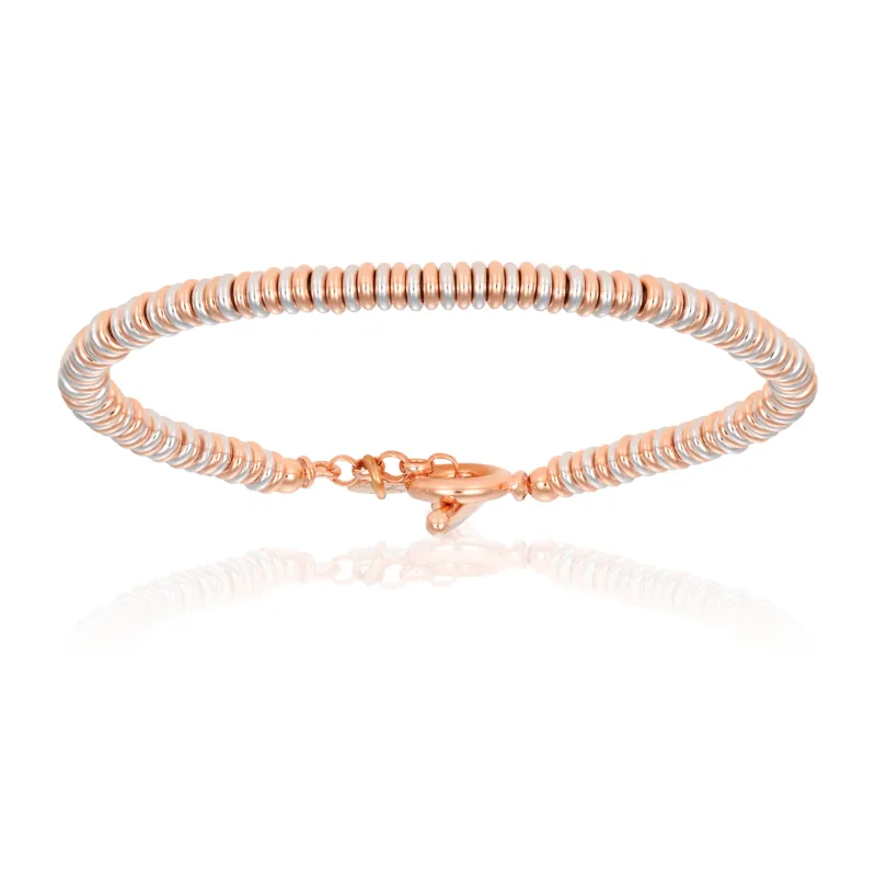 Pink Bracelets with 18K Rose Gold Combination