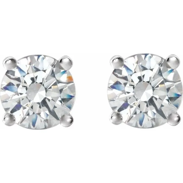 Platinum 1 1/2 CTW Natural Diamond Cocktail-Style Earrings