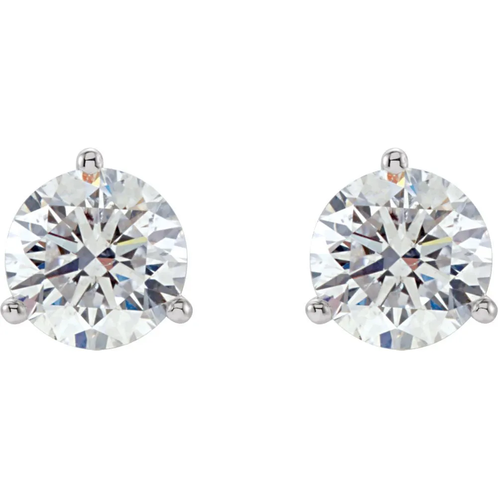 Platinum 1/2 CTW Diamond Stud Earrings