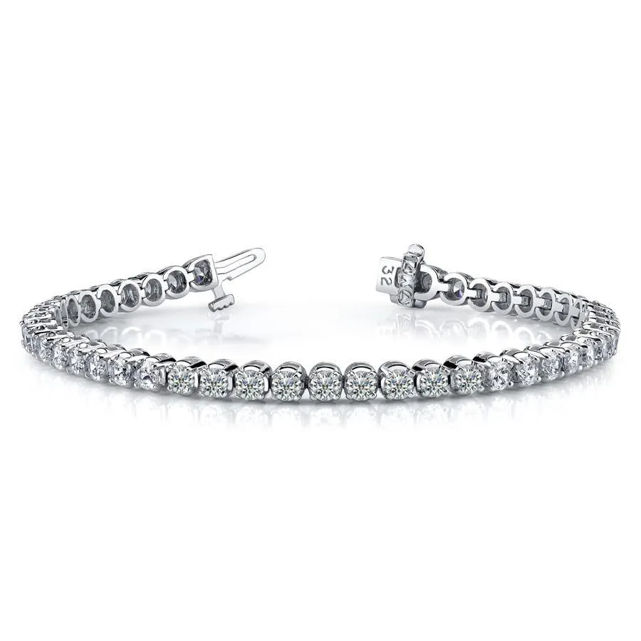 Platinum Diamond Tennis Bracelet - 9.96ctw