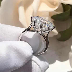 Princess cut 6ct Simulated Diamond Ring 925 silver Promise for women Jewelry