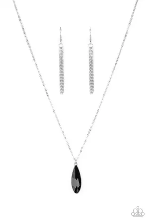 Prismatically Polished Black Paparazzi Necklace