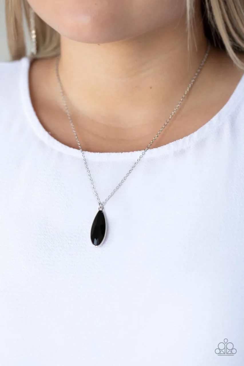 Prismatically Polished Black Paparazzi Necklace