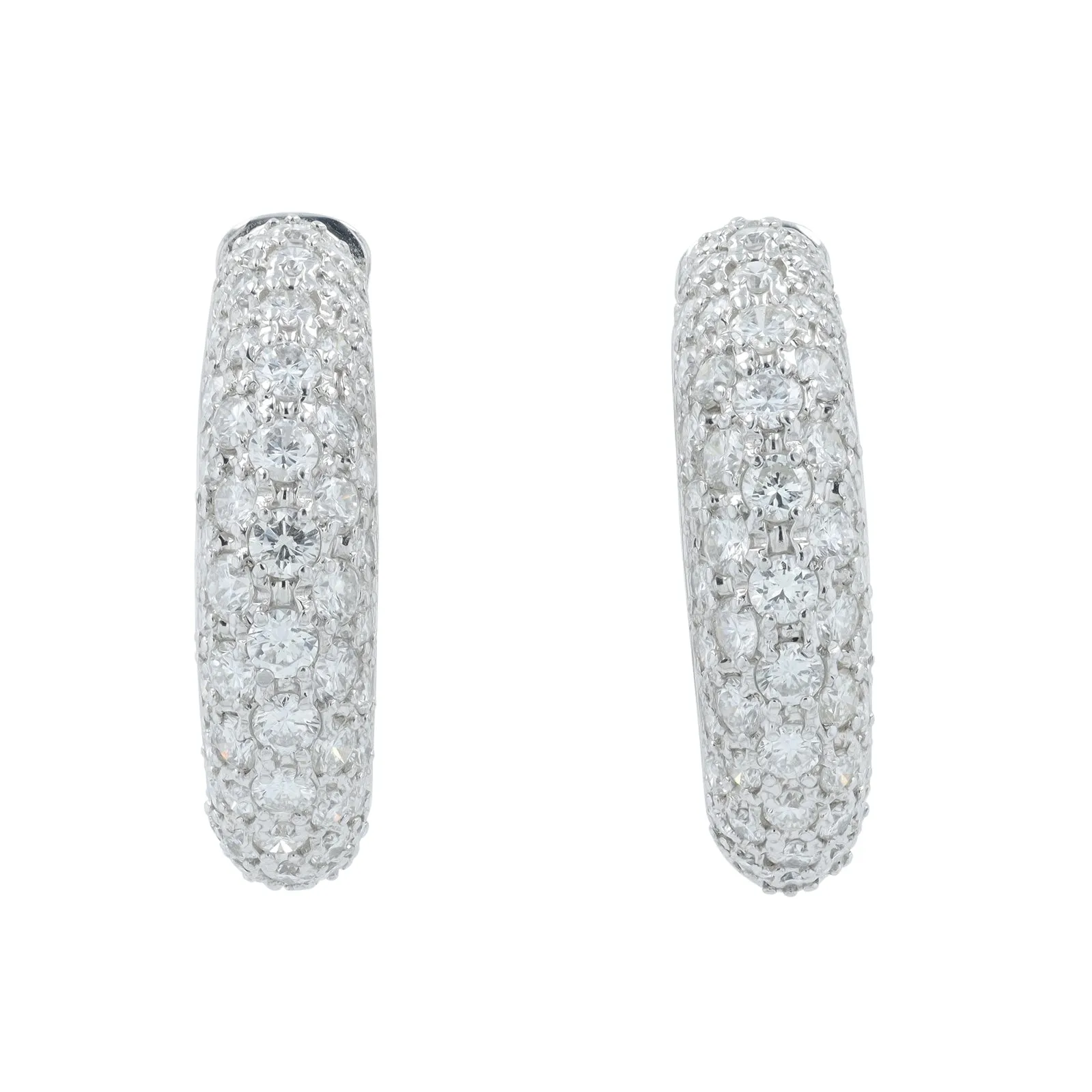 PT900 2.02 CTW Diamond Huggies