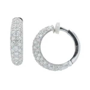 PT900 2.02 CTW Diamond Huggies