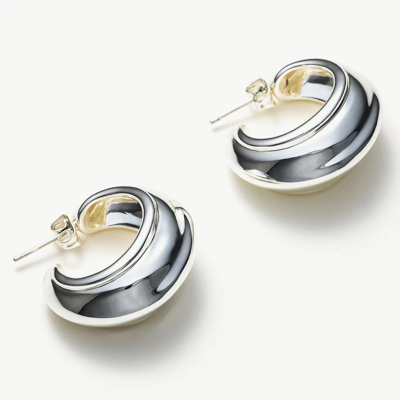 Ridge Hoop Earrings