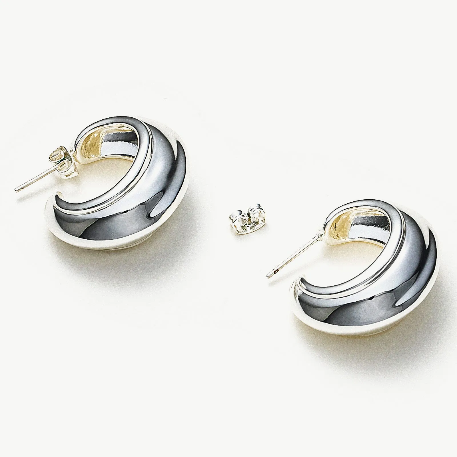 Ridge Hoop Earrings