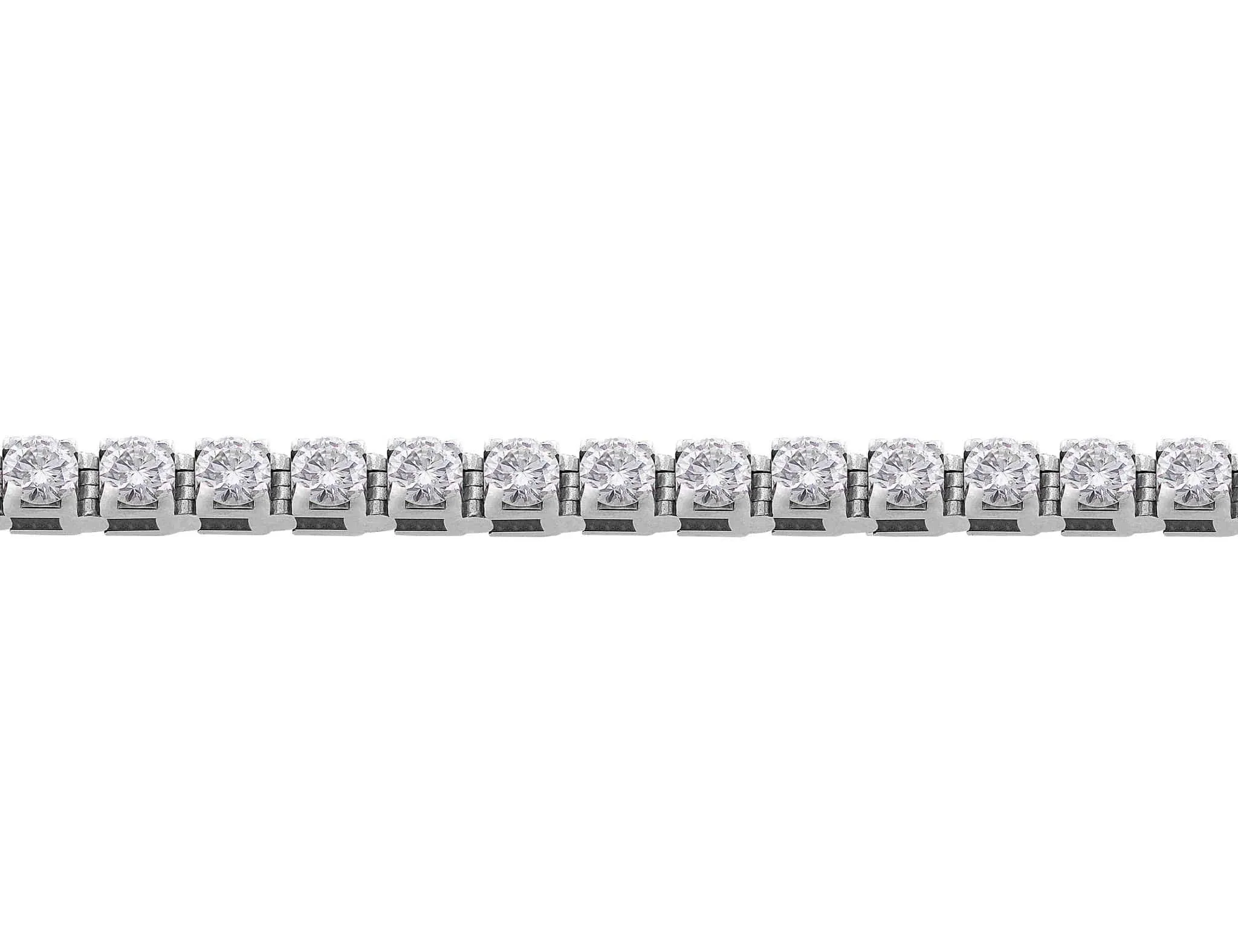 Rivière 14kt White Gold 4.51ctw Diamond Tennis Bracelet