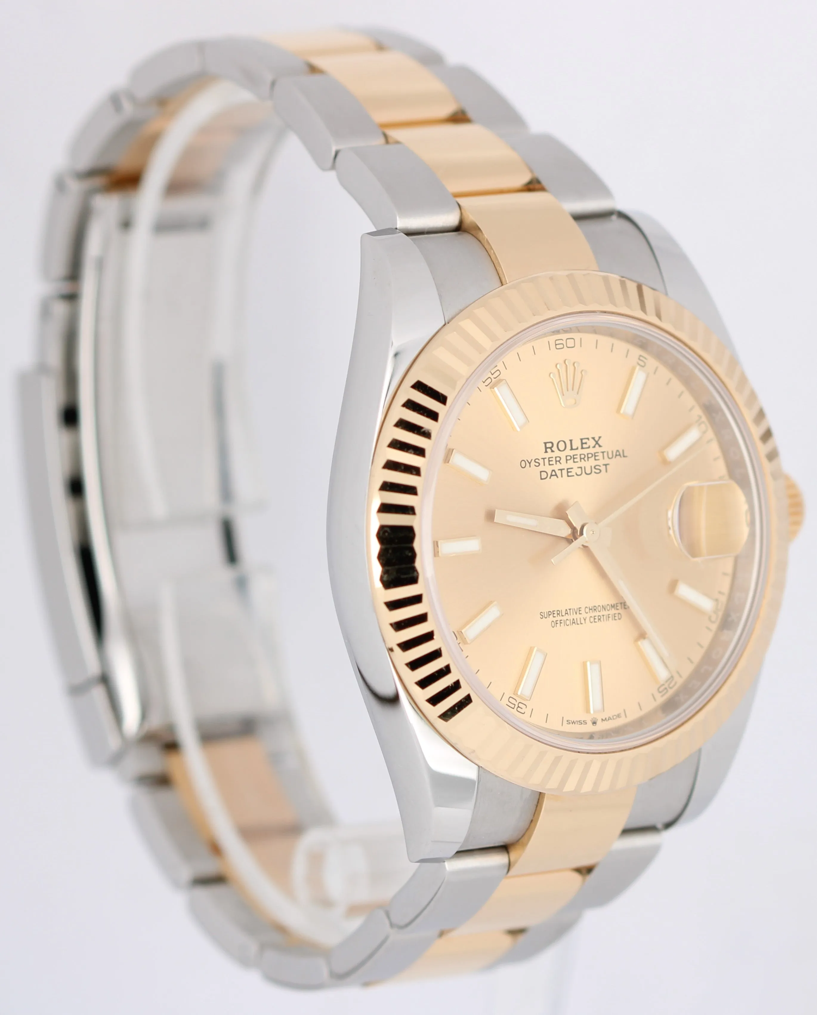 Rolex Datejust 41 Two-Tone 18k Yellow Gold Steel Champagne 41mm 126333 Watch B P