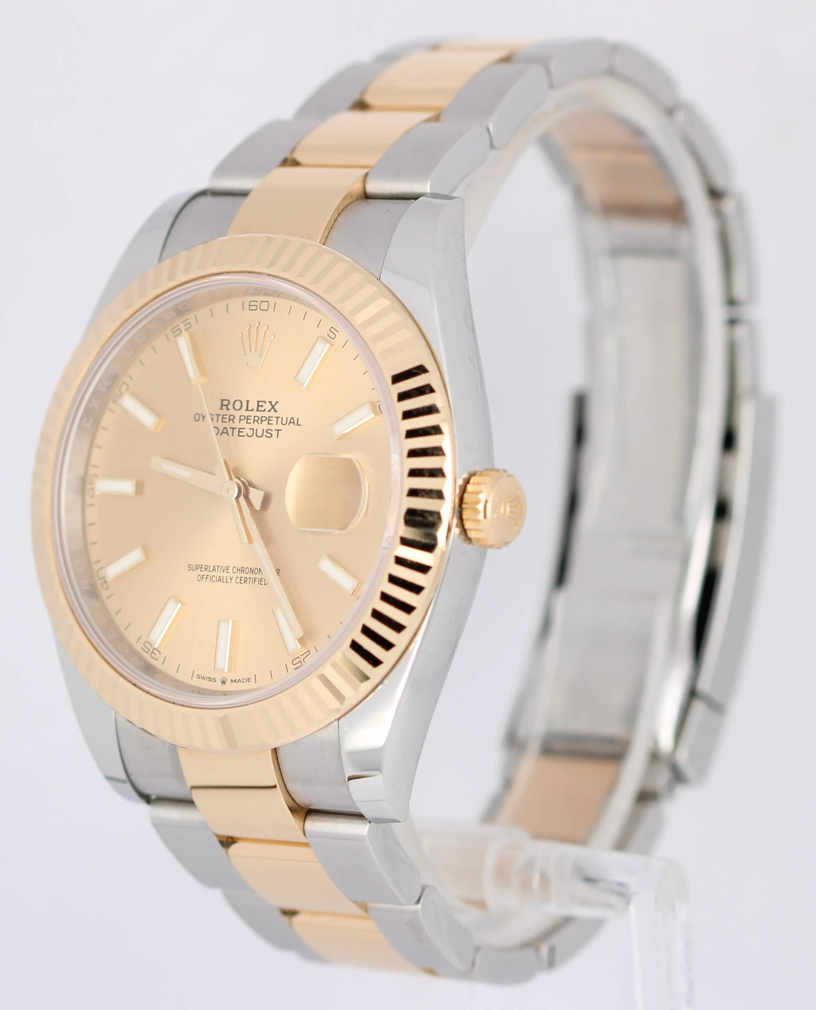Rolex Datejust 41 Two-Tone 18k Yellow Gold Steel Champagne 41mm 126333 Watch B P