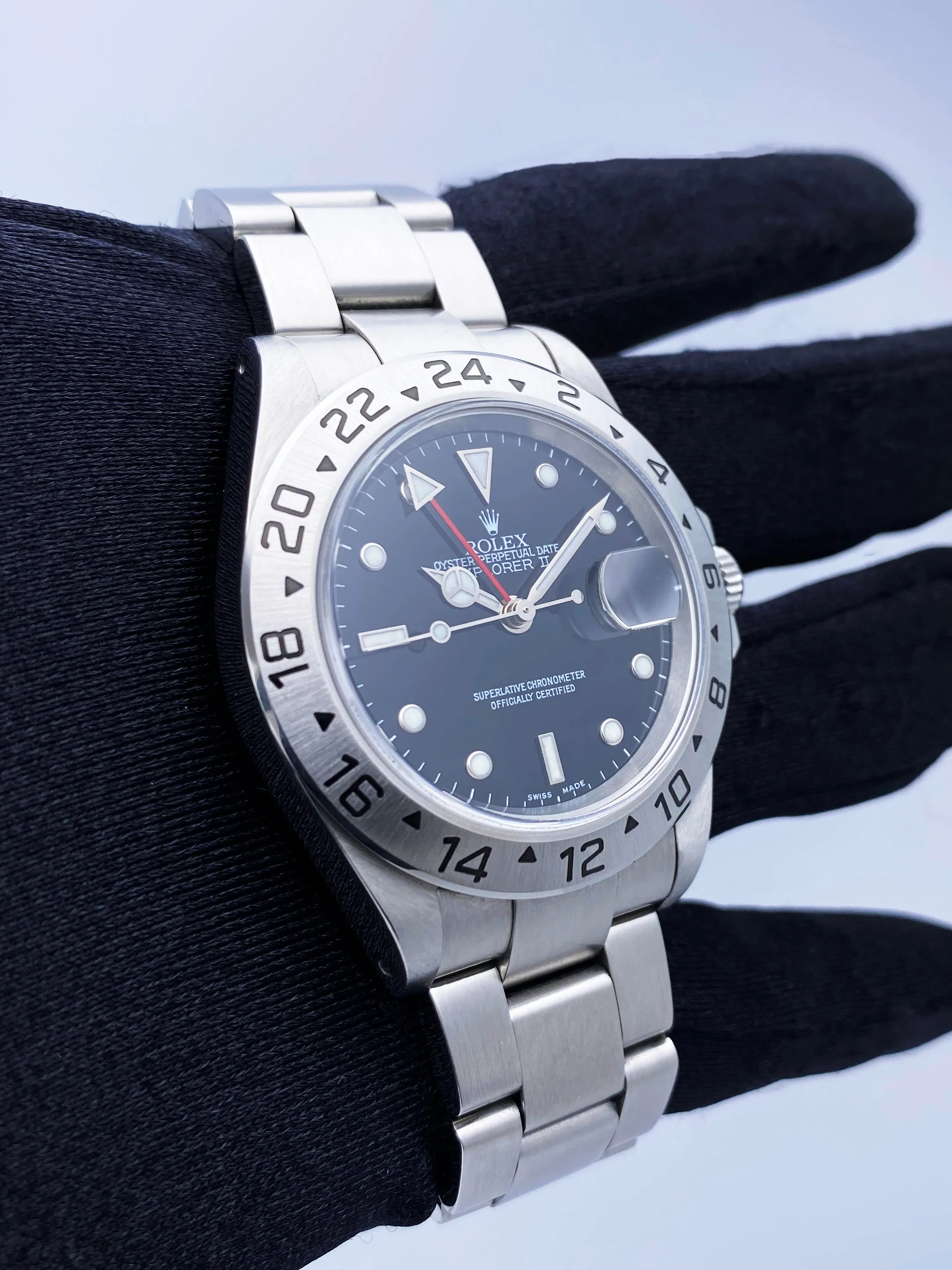 Rolex Explorer II 16570 Black Dial Mens Watch