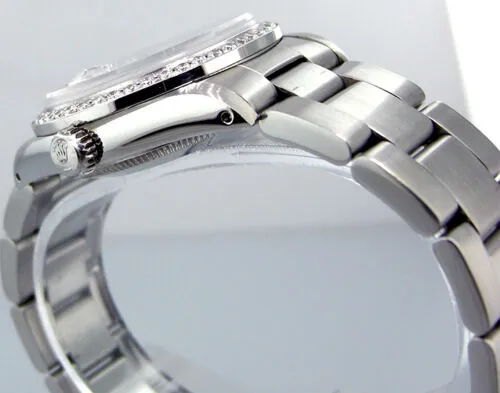 Rolex Lady-Datejust 31mm Stainless Steel Black Diamond Dial & Bezel 68240