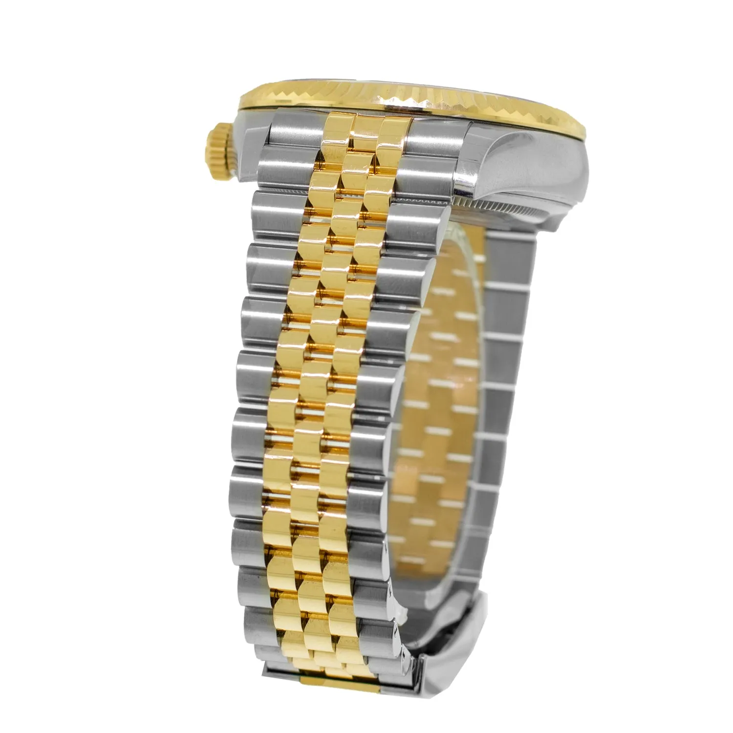 Rolex Sky-Dweller 42mm Yellow Gold & Stainless Steel Champagne Index Dial Fluted Bezel 336933