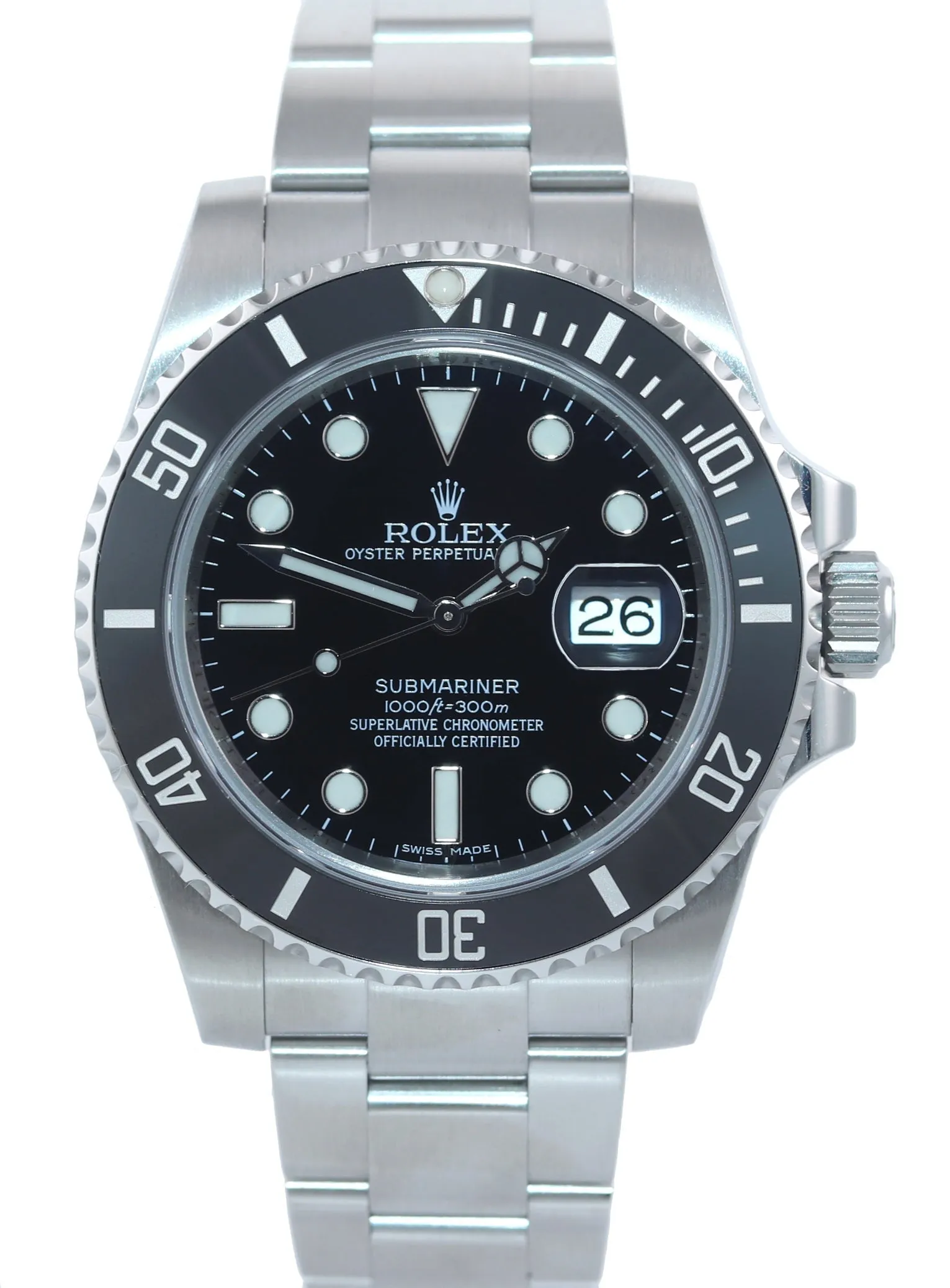 Rolex Submariner Date 116610 Steel Black Ceramic Bezel 40mm Watch Box
