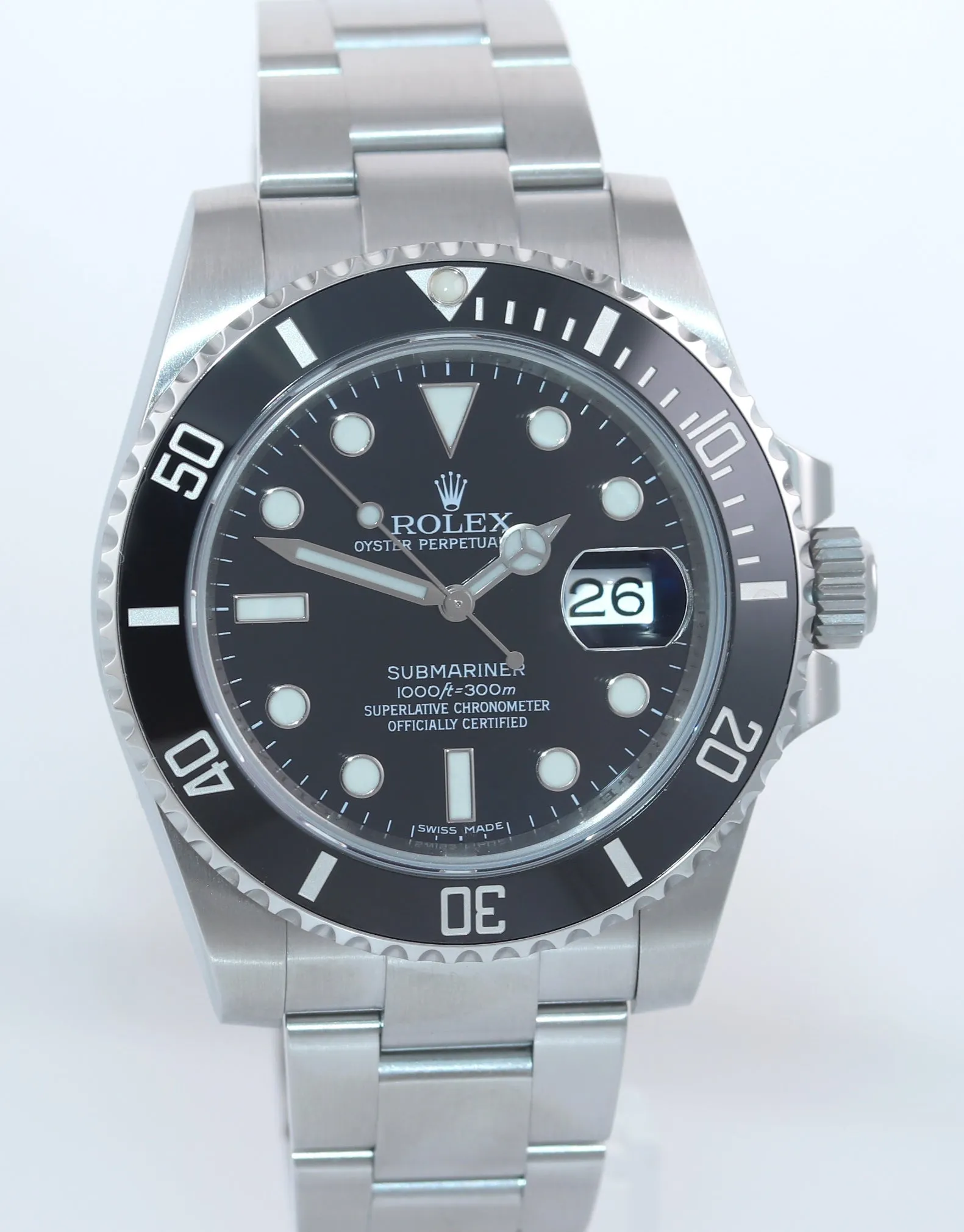 Rolex Submariner Date 116610 Steel Black Ceramic Bezel 40mm Watch Box