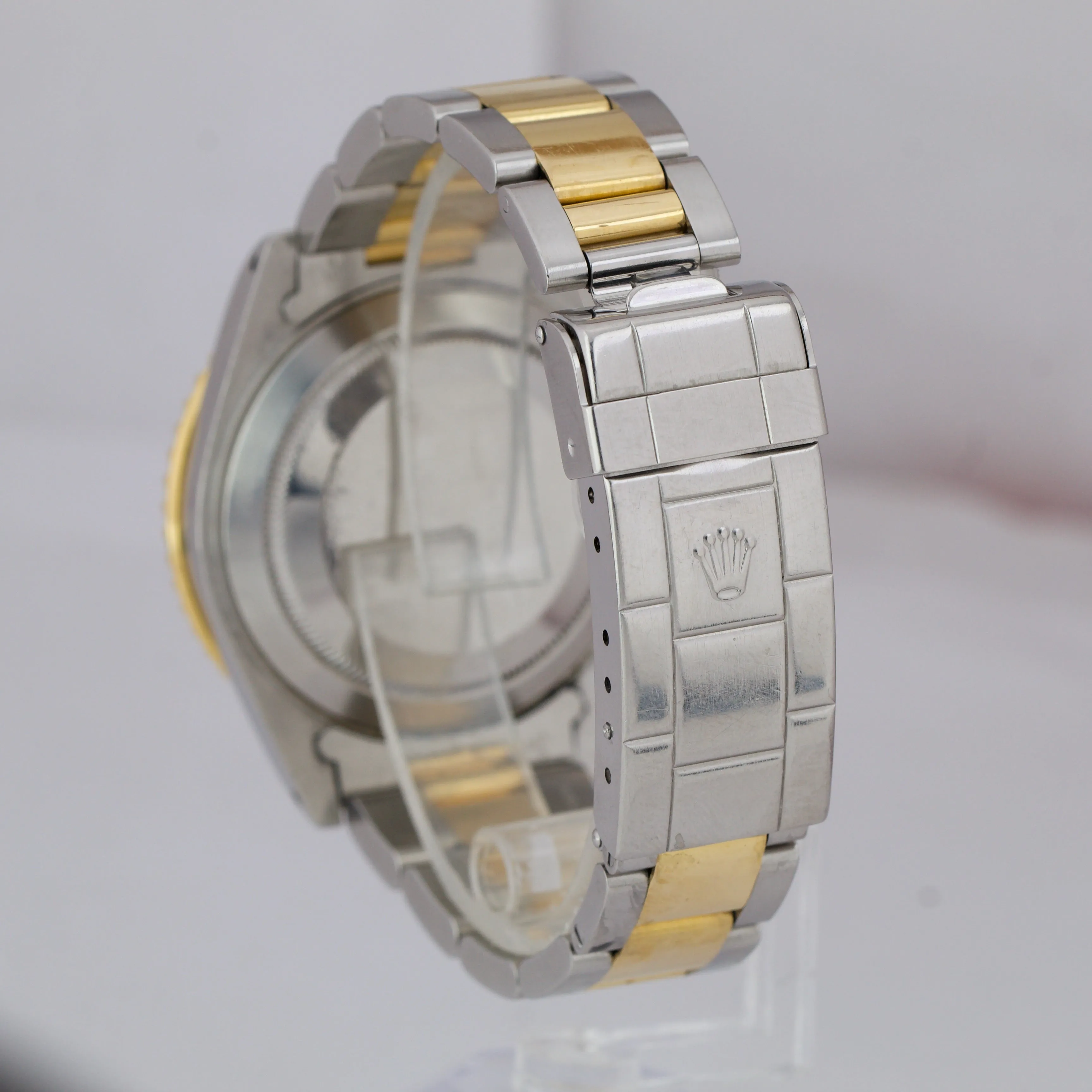 Rolex Submariner Date SWISS ONLY A SERIES Steel Gold Blue 40mm Dive Watch 16613