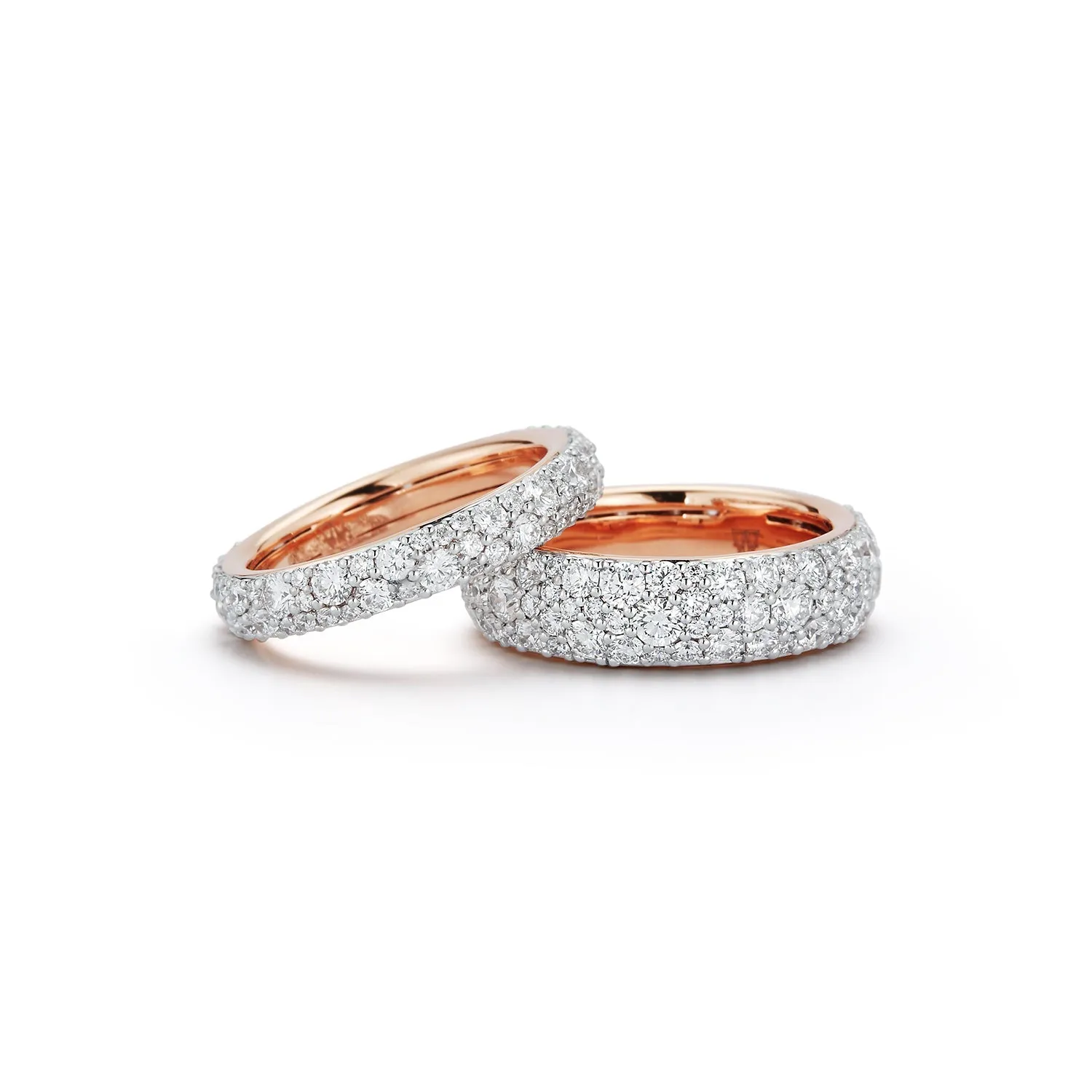 Rose Gold & Diamond Eternity Band Ring
