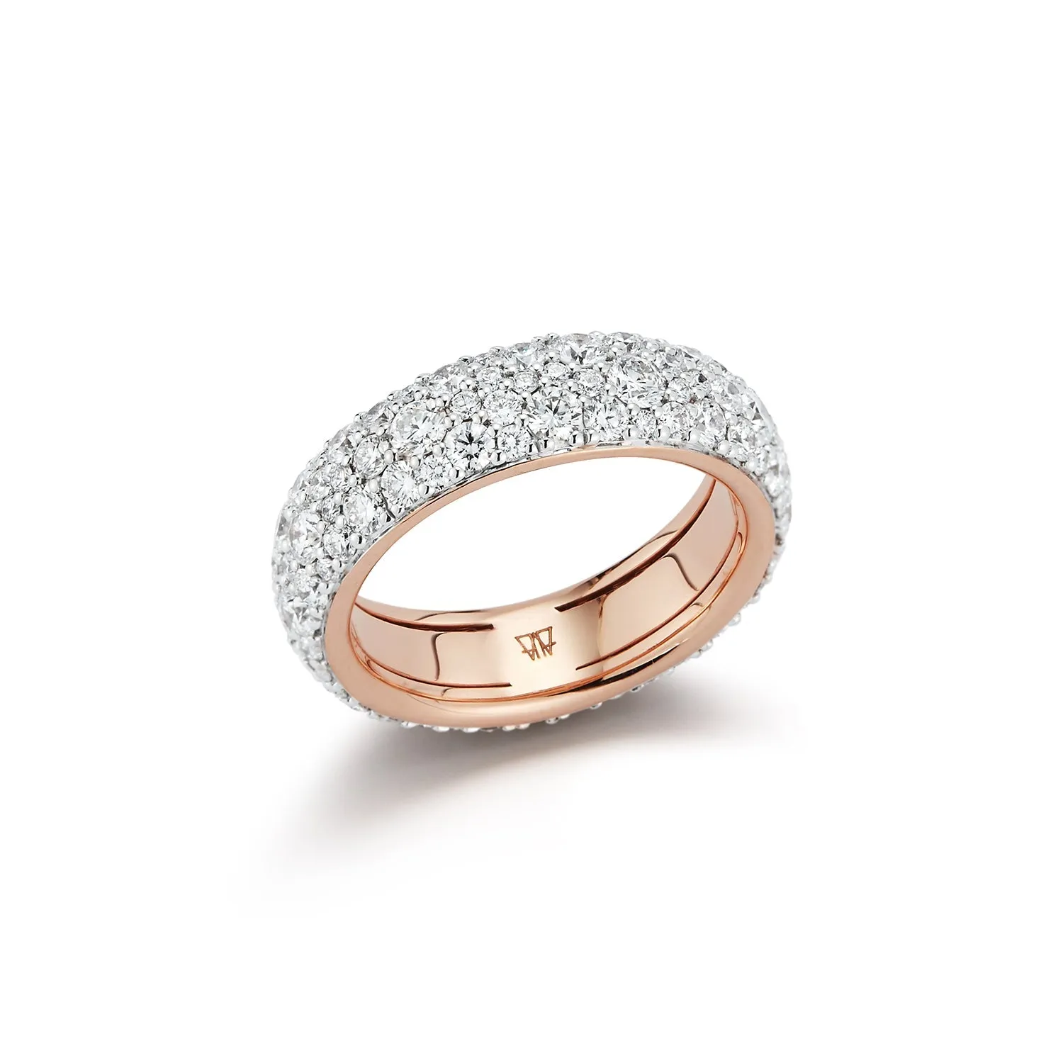 Rose Gold & Diamond Eternity Band Ring