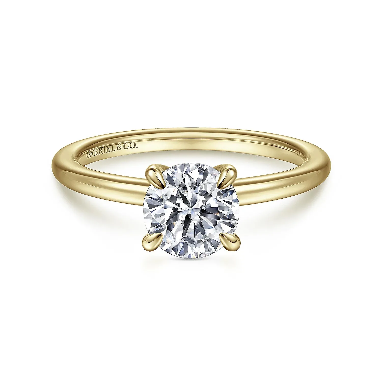 Round Diamond Solitaire Engagement Ring Mounting
