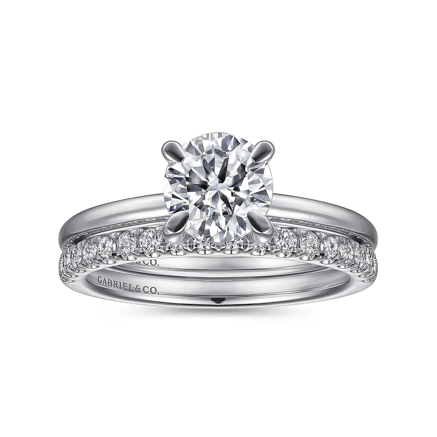 Round Diamond Solitaire Engagement Ring Mounting