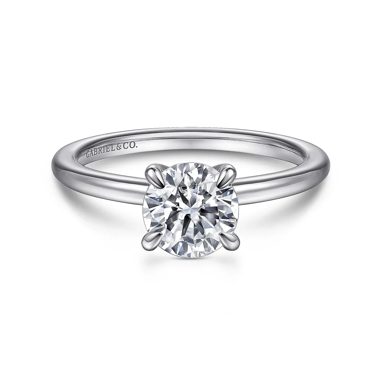 Round Diamond Solitaire Engagement Ring Mounting