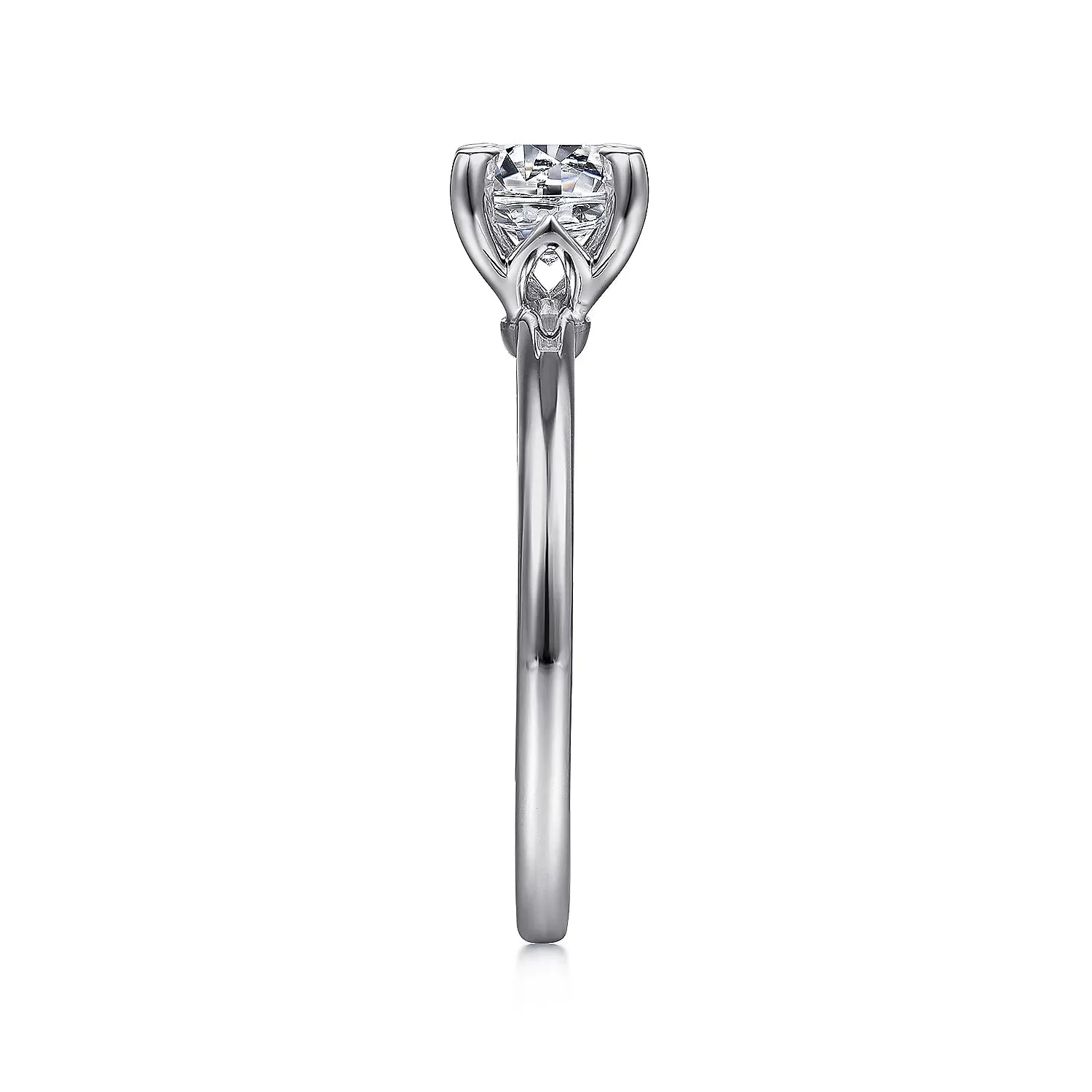 Round Diamond Solitaire Engagement Ring Mounting