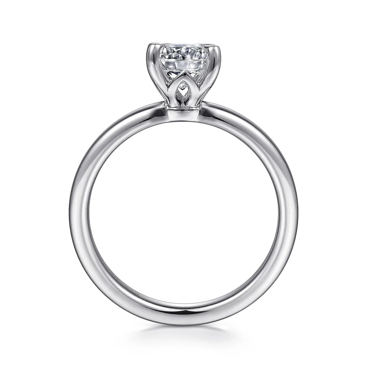 Round Diamond Solitaire Engagement Ring Mounting
