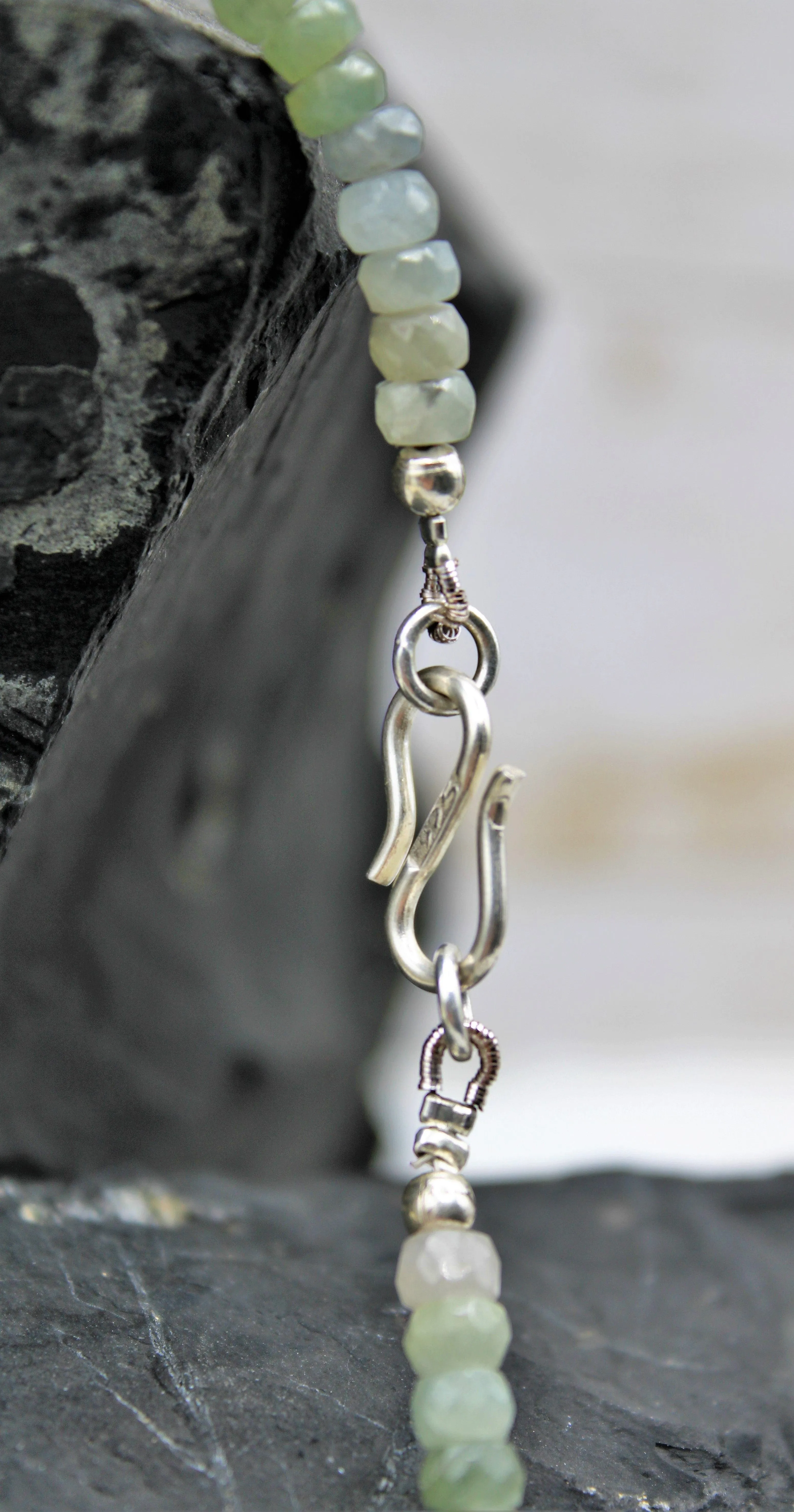 Ruby & Sapphire Sterling Silver Necklace