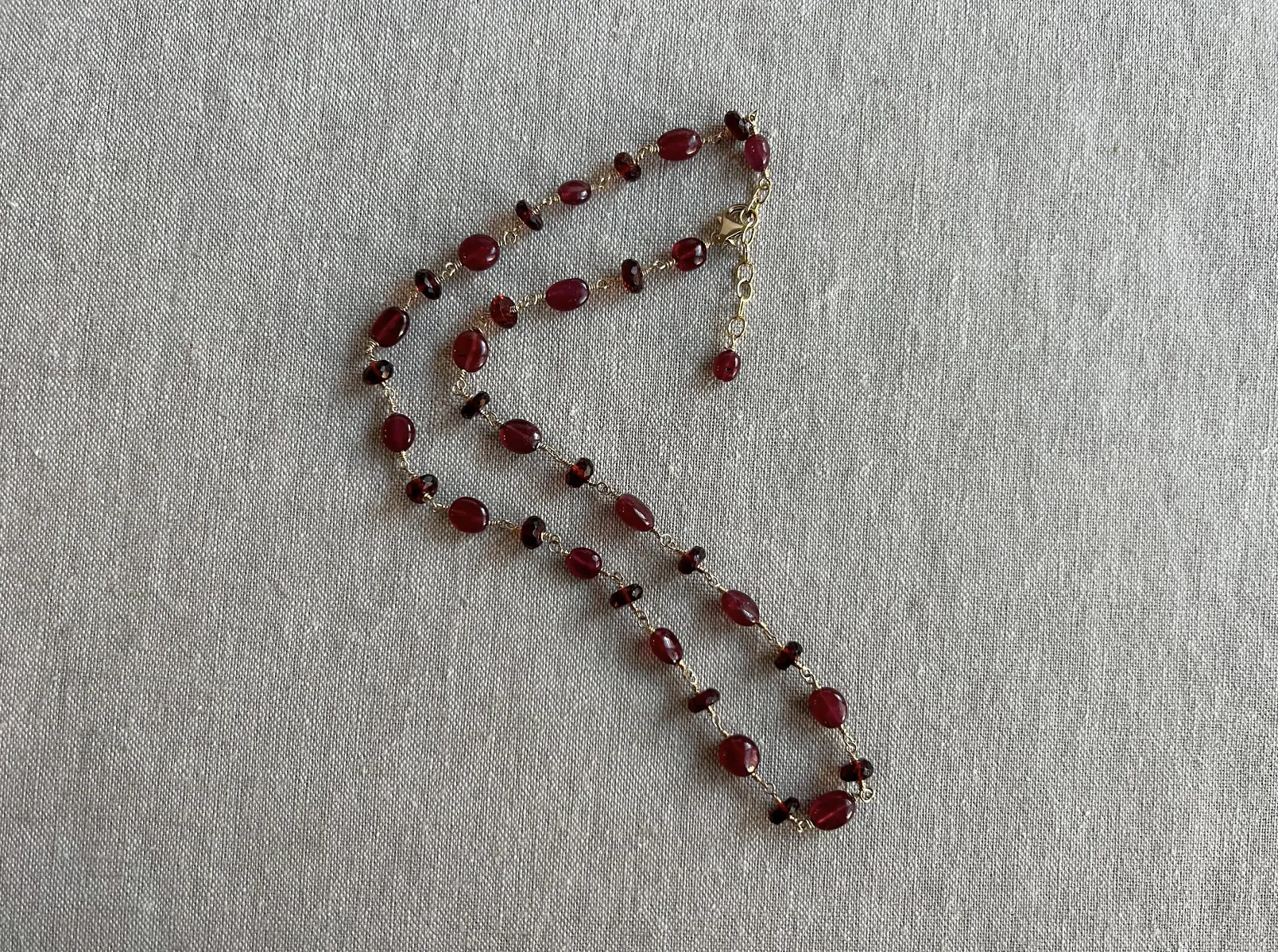 Ruby and Garnet Necklace