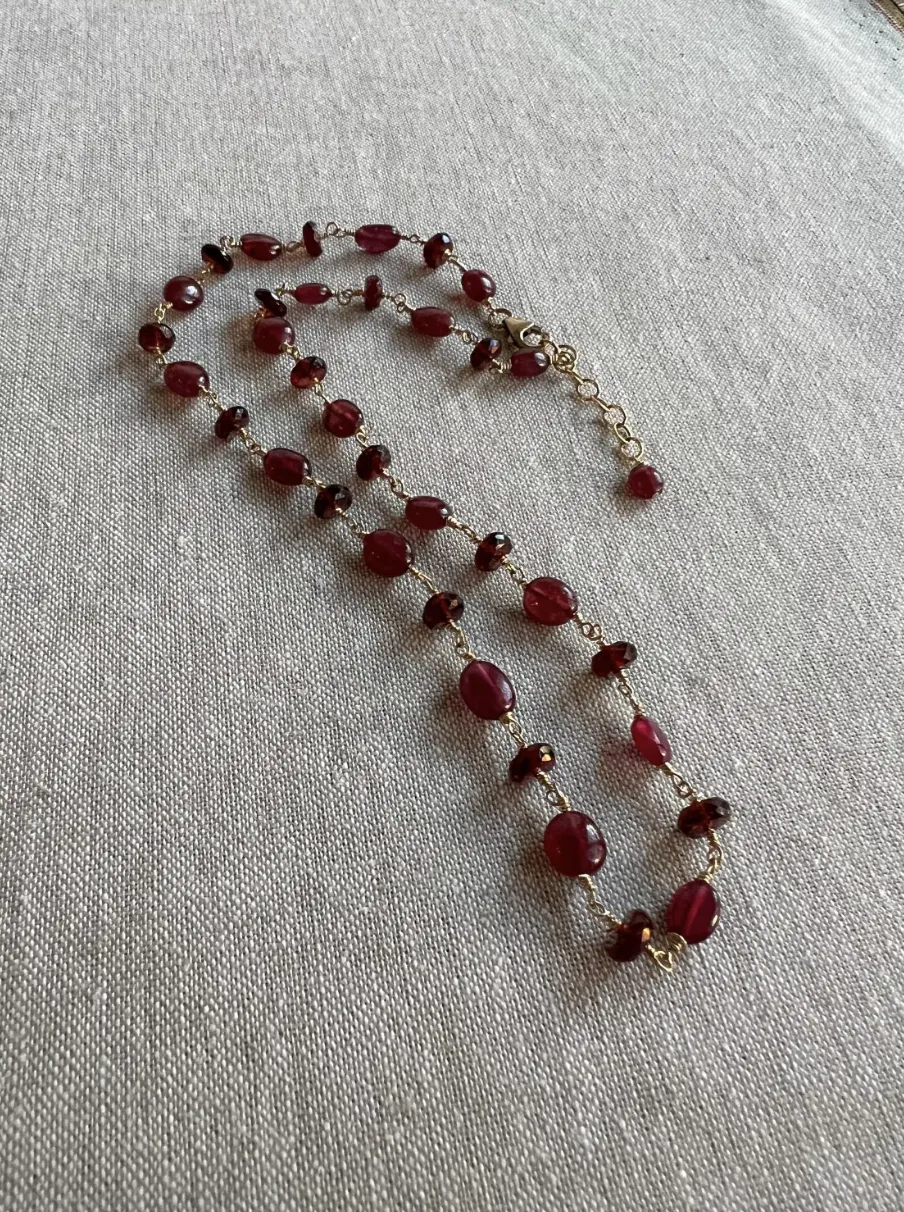 Ruby and Garnet Necklace