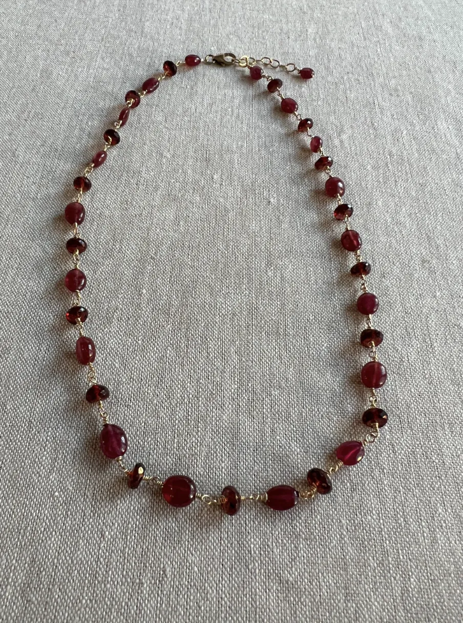 Ruby and Garnet Necklace
