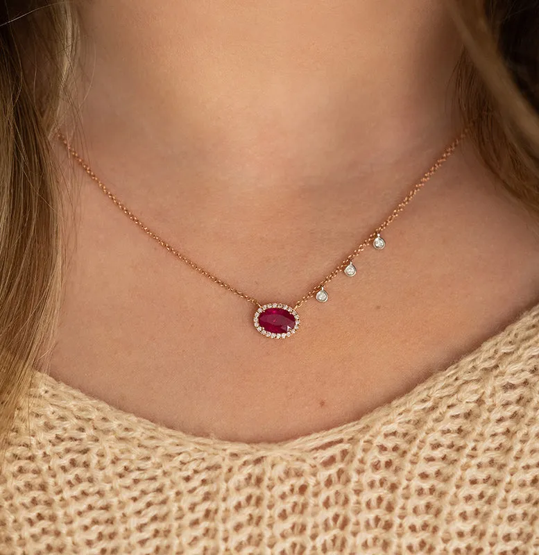 Ruby Diamond Necklace