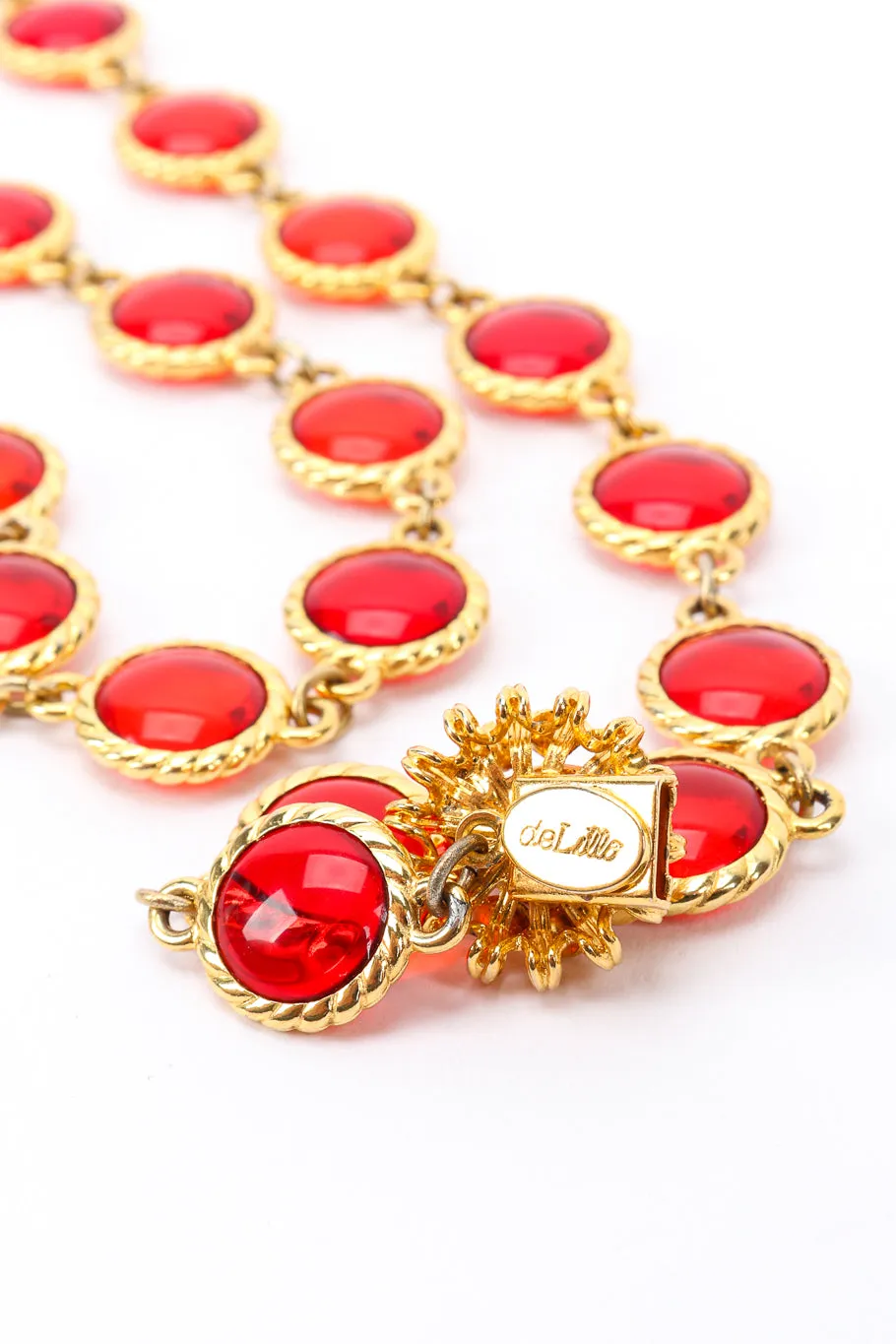 Ruby Drop Pendant Necklace