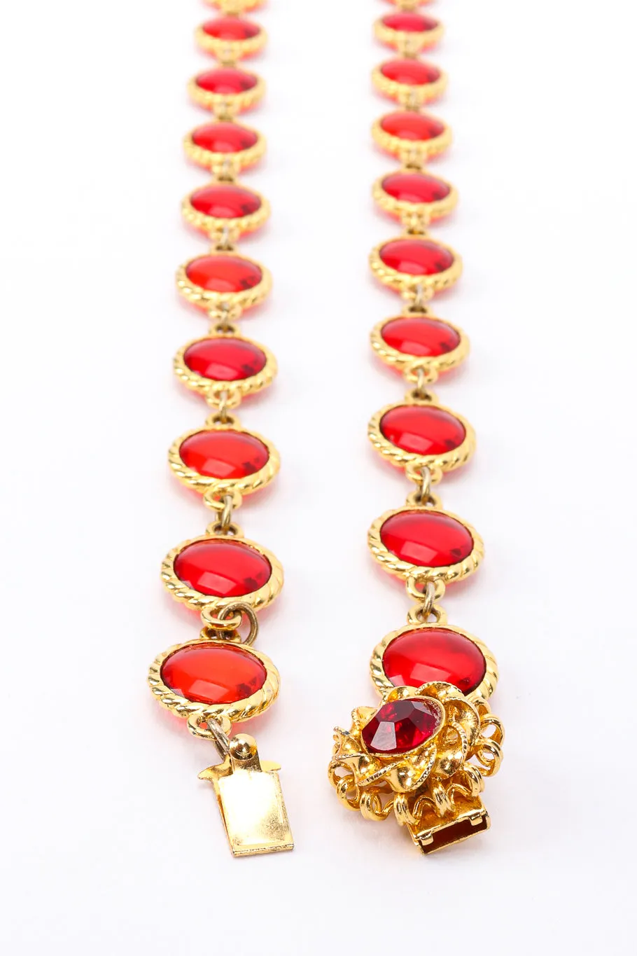 Ruby Drop Pendant Necklace