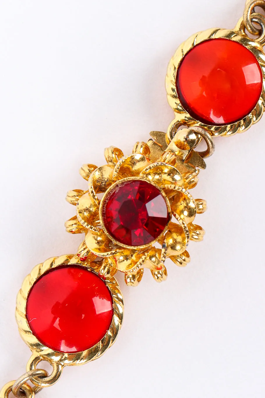 Ruby Drop Pendant Necklace