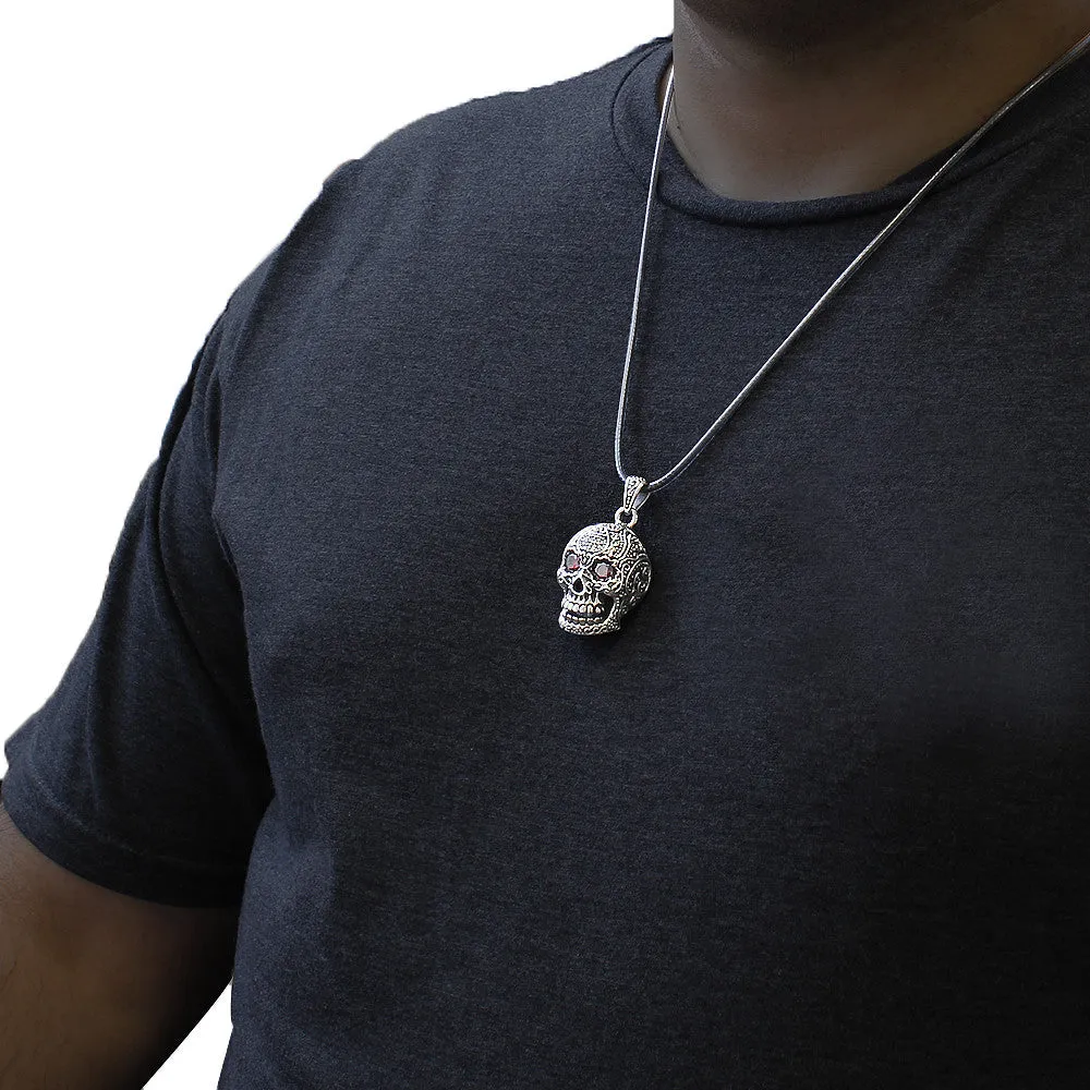 Ruby Eyes Grinning Skull