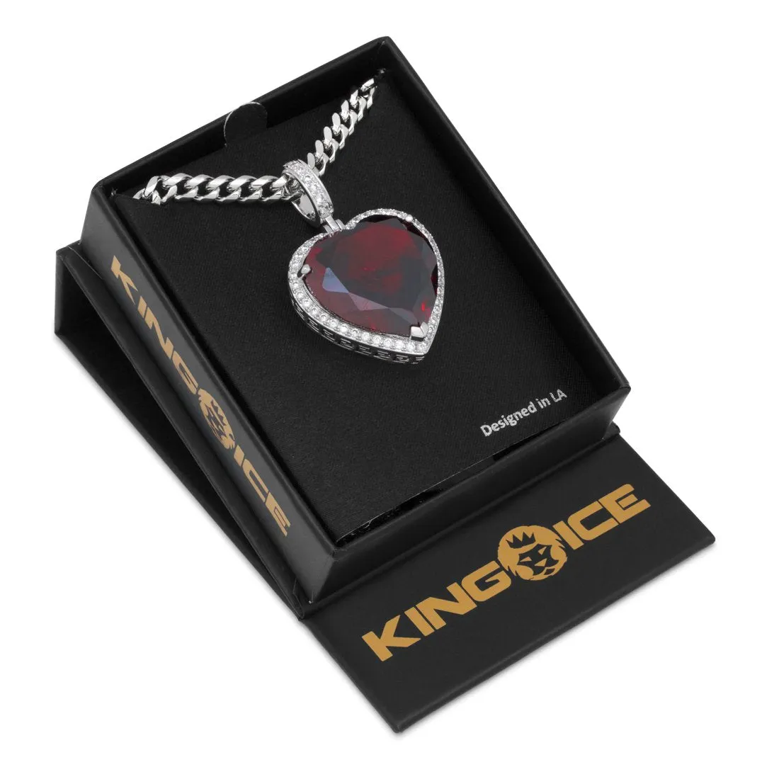 Ruby Heart Necklace