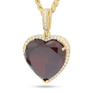 Ruby Heart Necklace