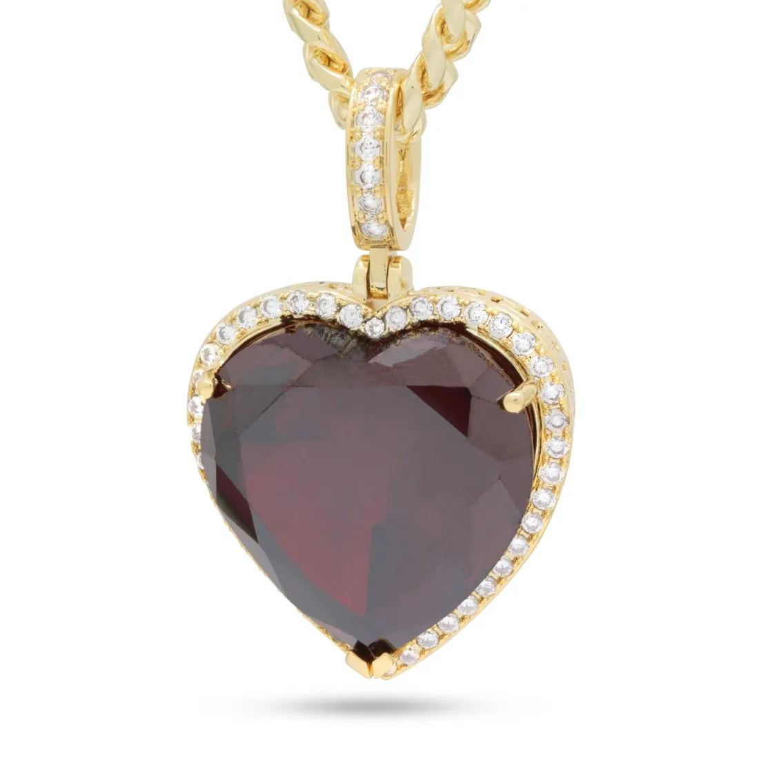 Ruby Heart Necklace
