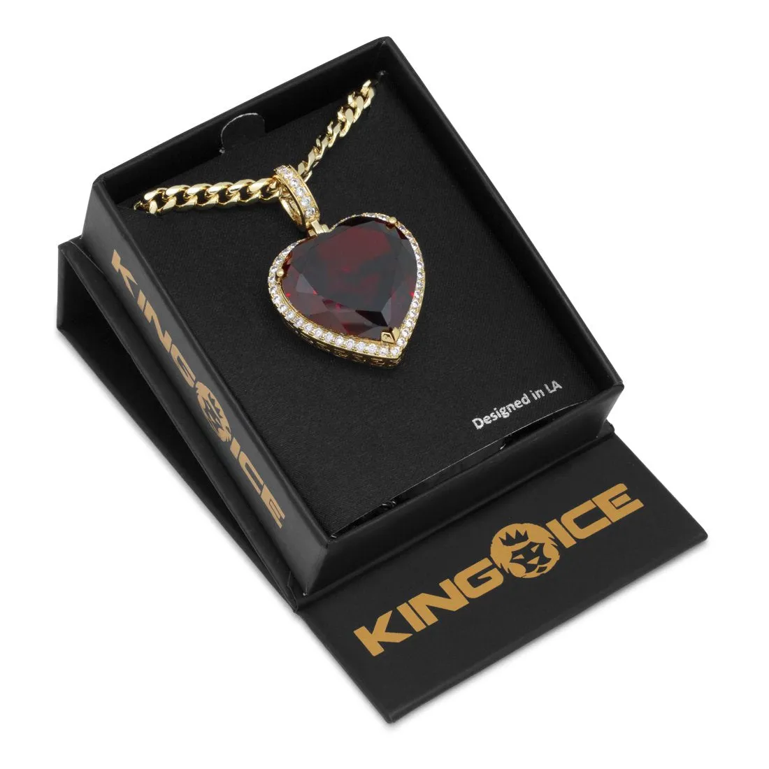 Ruby Heart Necklace