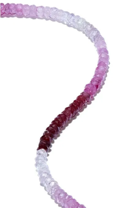 Ruby Ombre Stone Necklace