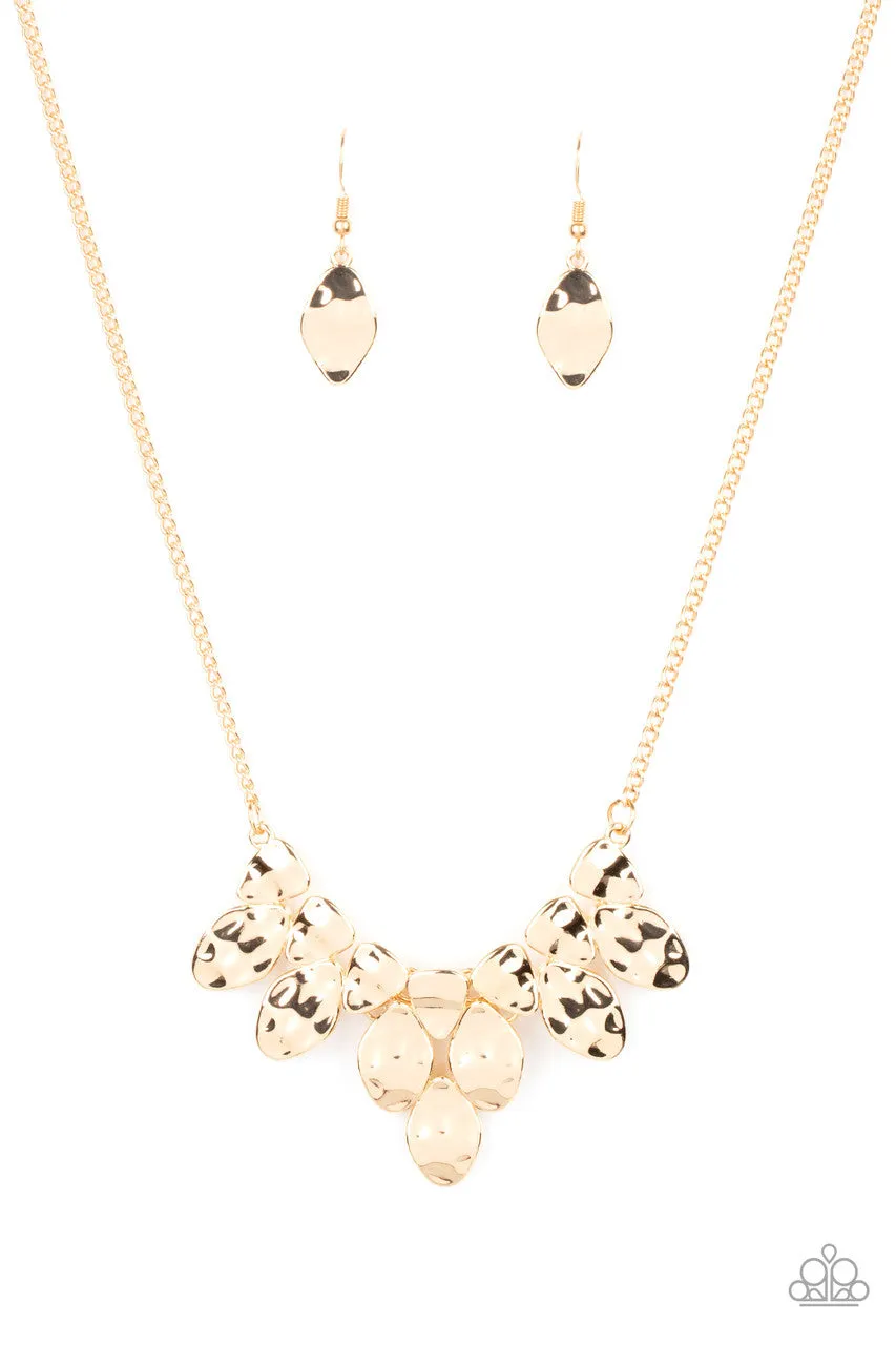 Rustic Smolder Gold Paparazzi Necklace