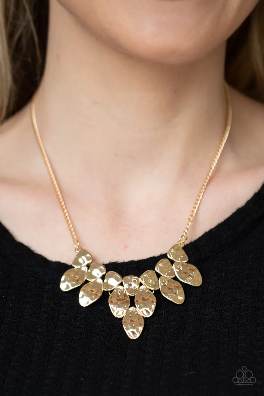 Rustic Smolder Gold Paparazzi Necklace