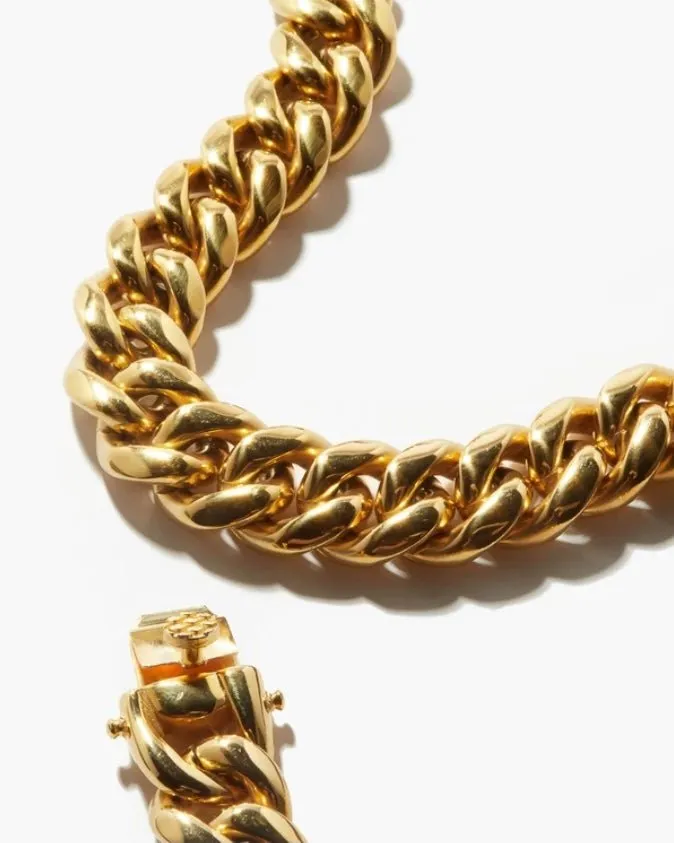 RUTH CURB CHAIN COLLAR NECKLACE - 16MM
