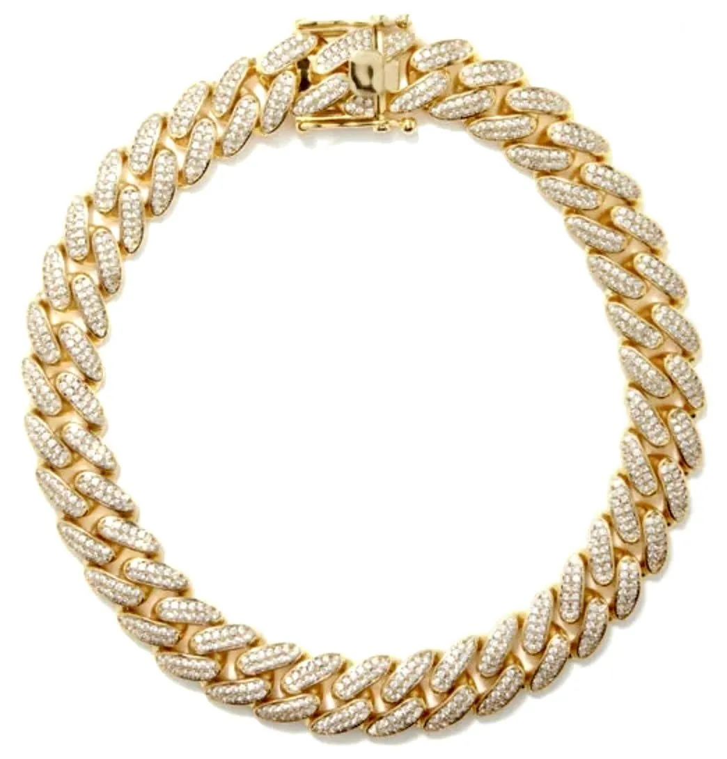 RUTH PAVÉ XL CURB CHAIN COLLAR NECKLACE - GOLD