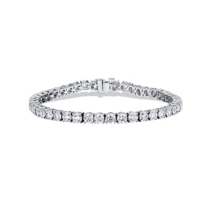 Sabel Collection White Gold Round Diamond Tennis Bracelet