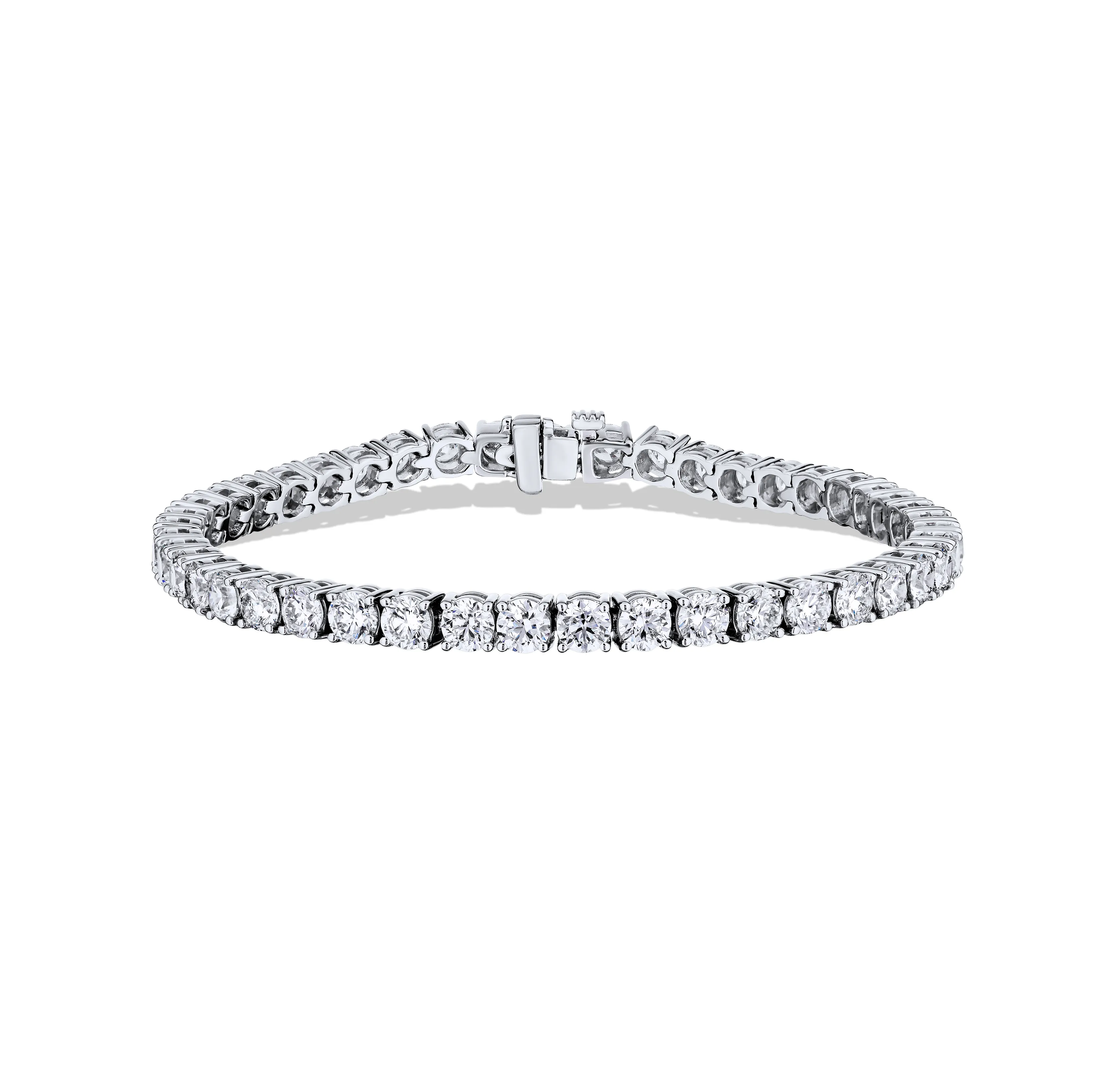 Sabel Collection White Gold Round Diamond Tennis Bracelet
